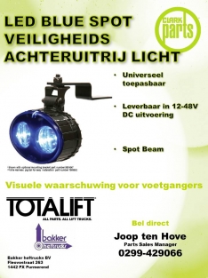 Blue spot veiligheids achteruitrijlamp COMPLEET